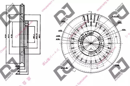 Тормозной диск DJ PARTS BD1235